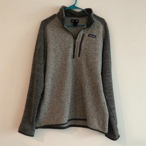 Men's Gray Patagonia Quarter Zip Jacket